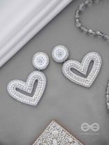 Sauhardika - Heartfealt Moments - Beads And Cut Dana Hand Embroidered Earrings