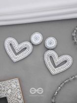 Sauhardika - Heartfealt Moments - Beads And Cut Dana Hand Embroidered Earrings