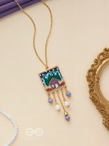 Damya - The Dreamhouse Heaven - Golden Embellished Hand Embroidered Neckpiece