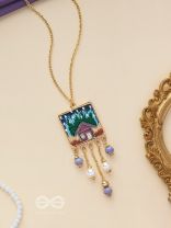 Damya - The Dreamhouse Heaven - Golden Embellished Hand Embroidered Neckpiece