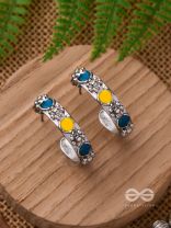THE SAPPHIRE SUNSHINE - CASUAL SILVER EARRINGS