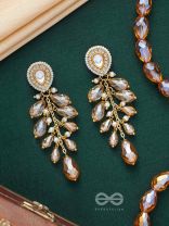 Svaru - The Sunshine Carnival - Golden Embellished Polki And Kundan Earrings