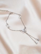 FLUTTERING MELODIES - CASUAL SILVER ANKLET