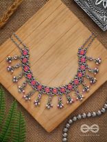 SUNKISSED BLOOM - EMBELLISHED OXIDISED NECKPIECE