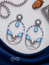 Ocean's Dreamland - Oxidised Beaded Earrings