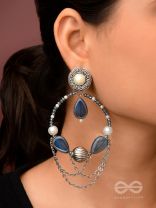 Ocean's Dreamland - Oxidised Beaded Earrings