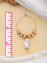 BEADED SUNBURST - GOLDEN HOOP EARRINGS