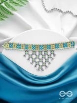 The Celestial Breeze - Statement Oxidised Neckpiece