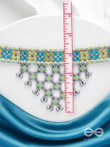 The Celestial Breeze - Statement Oxidised Neckpiece