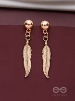 LEAPING LEAVES - GOLDEN DROP EARRINGS
