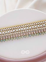 Ambaraukas- Walk On The Skyline- Beads, Polki And Kundan Finished Hand Embroidered Choker Neckpiece 