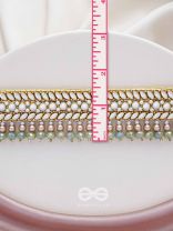 Ambaraukas- Walk On The Skyline- Beads, Polki And Kundan Finished Hand Embroidered Choker Neckpiece 