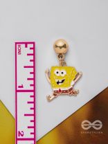 SPONGEBOB SQUAREGEMS - GOLDEN EMBELLISHED EARRINGS
