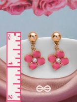 BLOOMLET DELIGHTS - GOLDEN EMBELLISHED EARRINGS