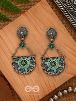 Enchanted Mandalas - Oxidised Beaded Earrings