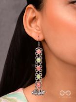 Mystic Treasures - Enamelled Oxidised Earrings