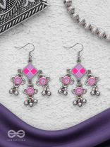 Dreamy Gala - Enamelled Oxidised Earrings