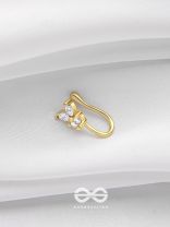 THE BUTTERFLY BLESSING - GOLDEN CZ NOSERING (NON-PIERCING)