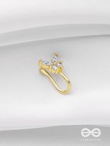 THE BUTTERFLY BLESSING - GOLDEN CZ NOSERING (NON-PIERCING)
