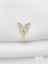 THE BUTTERFLY BLESSING - GOLDEN CZ NOSERING (NON-PIERCING)
