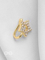 SPARKLIN' STAR - GOLDEN CZ NOSERING