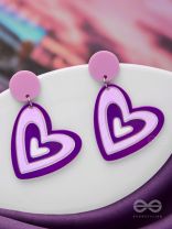 THE LILAC LOVE - CASUAL ACRYLIC EARRINGS