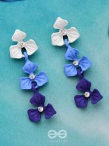THE BLUEBERRY BLOSSOMS - ELEGANT ACRYLIC EARRINGS