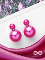 GIGGLES & GLITTERS - PINK PEARLS STUD EARRINGS