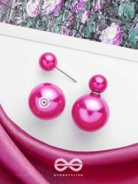 GIGGLES & GLITTERS - PINK PEARLS STUD EARRINGS