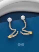 TWIST-N-TURN TREASURES - GOLDEN EMBELLISHED EARRING