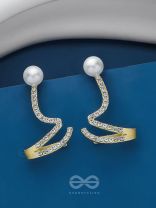 TWIST-N-TURN TREASURES - GOLDEN EMBELLISHED EARRING