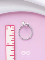 EASTER EARS - SILVER AND PINK RING (ONE SIZE)