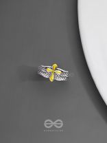CELESTIAL CROSS - STATEMENT RING (ADJUSTABLE)