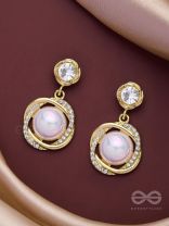 THE MERMAID'S PEARL - GOLDEN EMBELLISHED EARRINGS