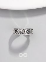 CELESTIAL LEGACY - STATEMENT SILVER RING (ADJUSTABLE)