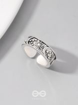CELESTIAL LEGACY - STATEMENT SILVER RING (ADJUSTABLE)