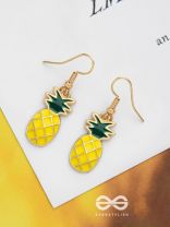 PINEAPPLE POPS - GOLDEN EMBELLISHED EARRINGS