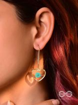Heart Of Sky - Pressed Flower Resin Earrings