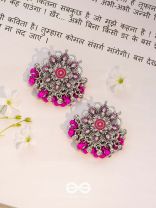 The Blooming Beauties - Enamelled Oxidised Earrings