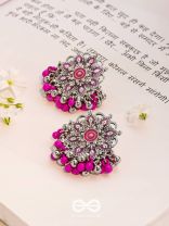 The Blooming Beauties - Enamelled Oxidised Earrings