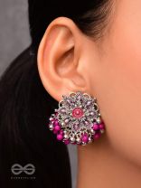 The Blooming Beauties - Enamelled Oxidised Earrings