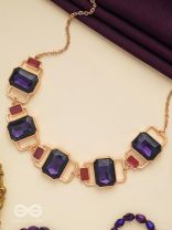 The Crystal Matrix - Statement Embellished Neckpiece