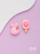 Sundaes N' Berries - Mismatched Acrylic Earrings