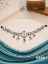 The Sky Bouquet- Enamelled Oxidised Neckpiece