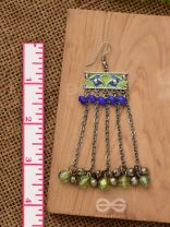 The Flattering Trails- Enamelled Oxidised Earrings