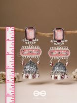The Rosewood Nostalgia- Enamelled Oxidised Jhumka Earrings