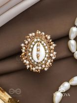 Haimana - The Shell Haven - Beads And Shell Hand Embroidered Ring