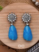 Oath Of The Sky- Stone Oxidised Earrings