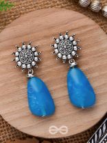 Oath Of The Sky- Stone Oxidised Earrings