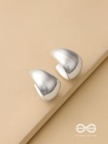 Lunar Curves - Silver Earrings